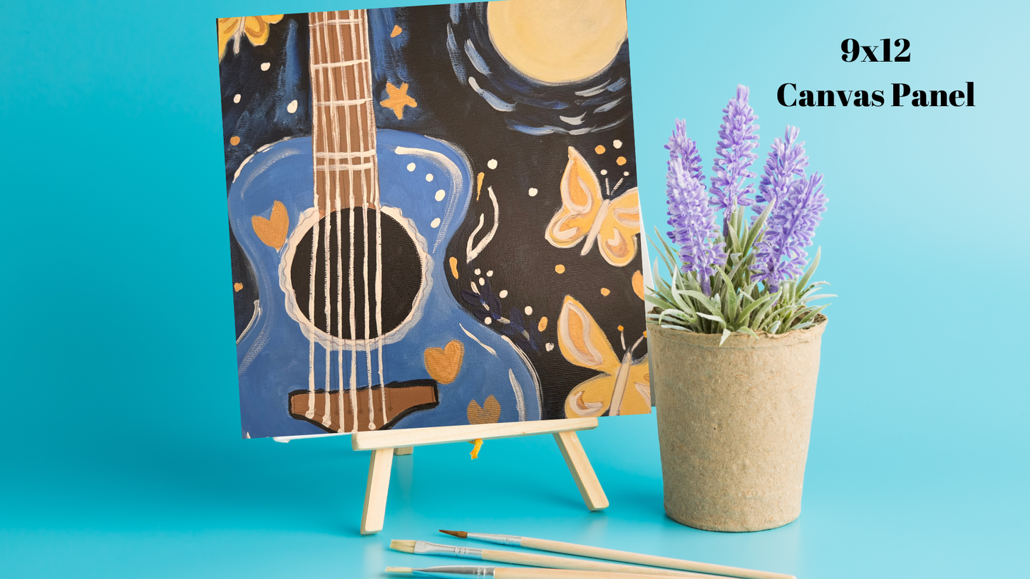 DIY Paint Kit "Butterfly Guitar"