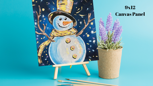 DIY " The Golden Snowman" Paint Kit