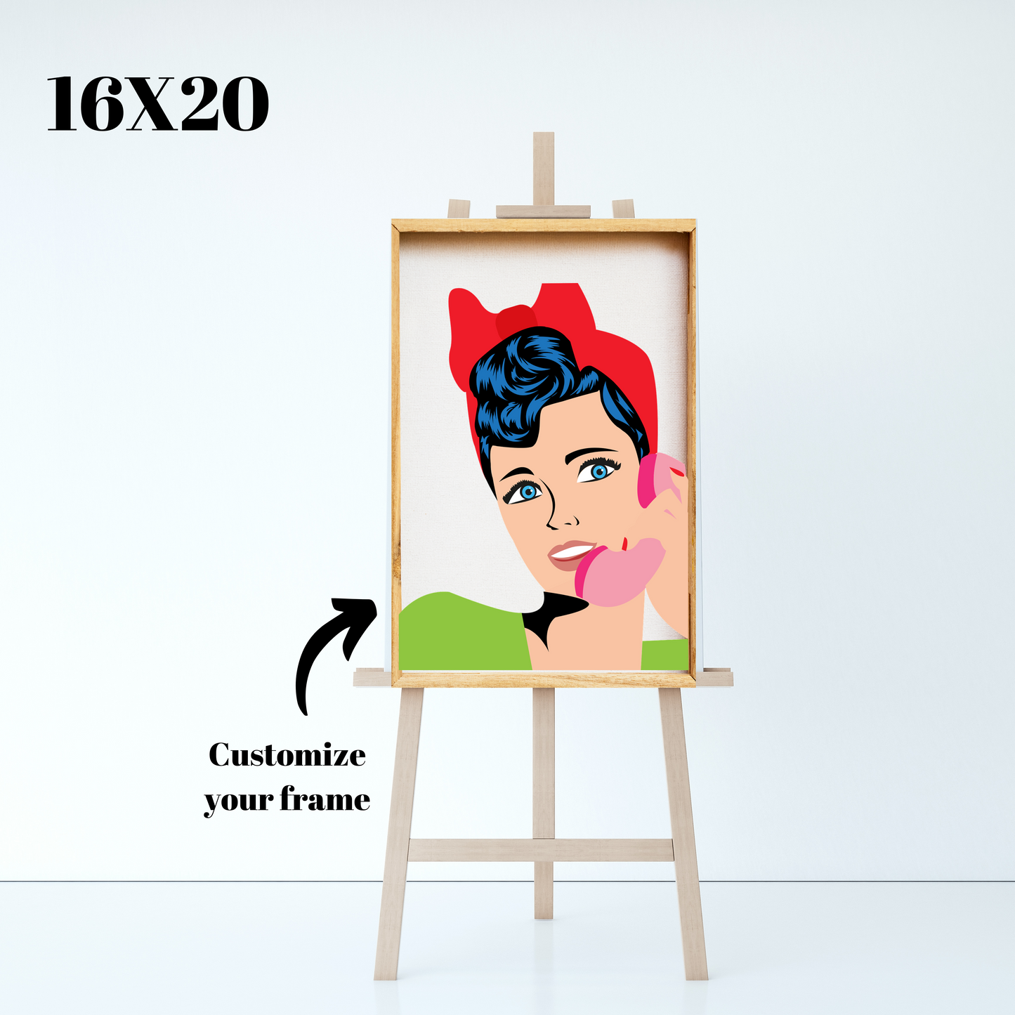 Vintage Gal Numbered Paint Kit