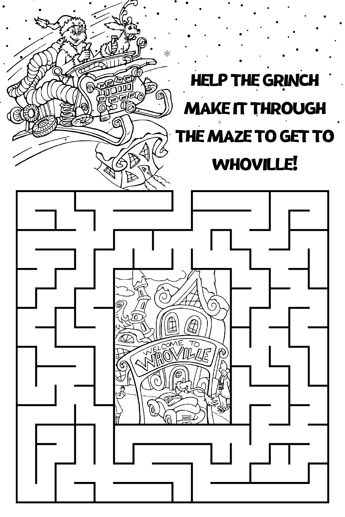 Creative Minds Activity Sheets "Merry Grinchmas" (Book Sold Separately)