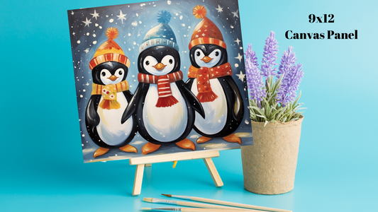 DIY "Penguin Besties" Paint Kit