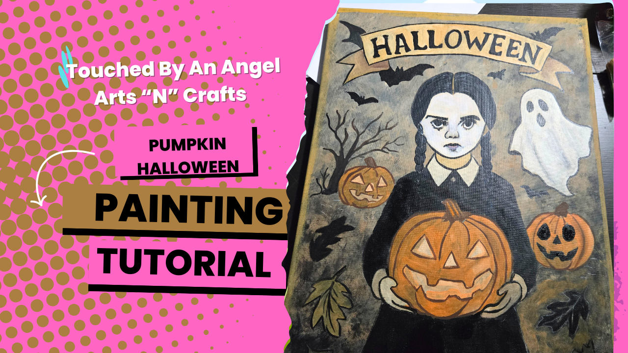 How to Paint "Pumpkin Halloween" – Touched By An Angel Arts "N" Crafts