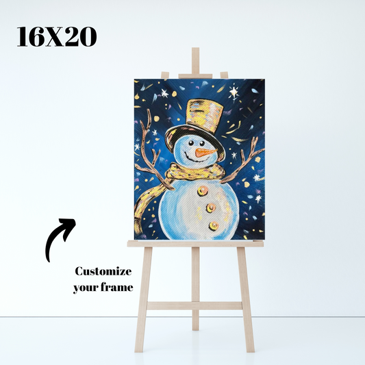 DIY " The Golden Snowman" Paint Kit