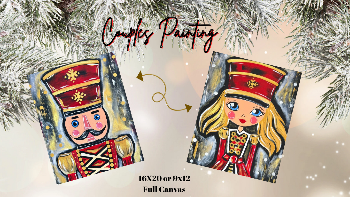 "Mr. & Mrs. Nutcracker Couples" DIY Paint Kit