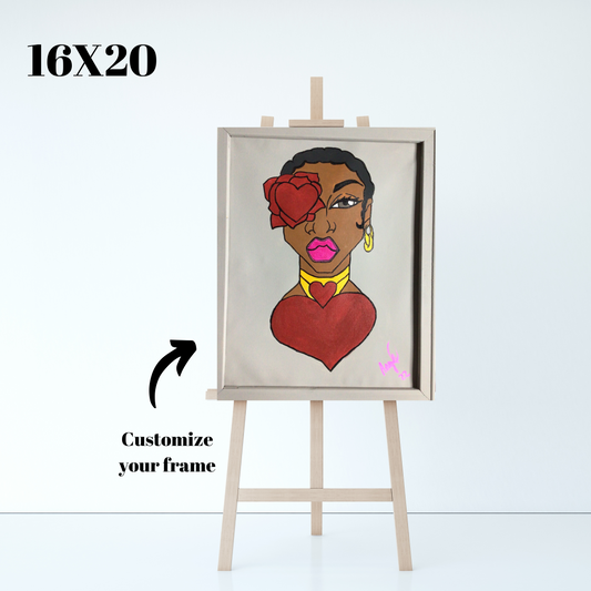 Queen of Hearts Numbered Paint Kit