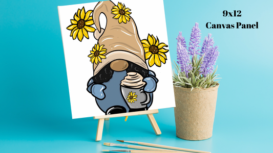 “Sunflower Gnome” DIY Paint Kit